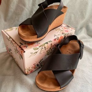 Birkenstock Black Wedges